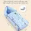 Thumbnail: Babyhug Premium Elephant Theme Printed Super Saver Bedding Combo Set - Blue Baby