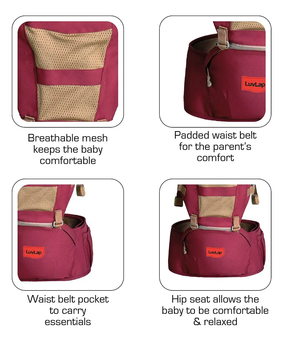 Thumbnail: Premium LuvLap Convertible Carrier with Detachable Hip Seat