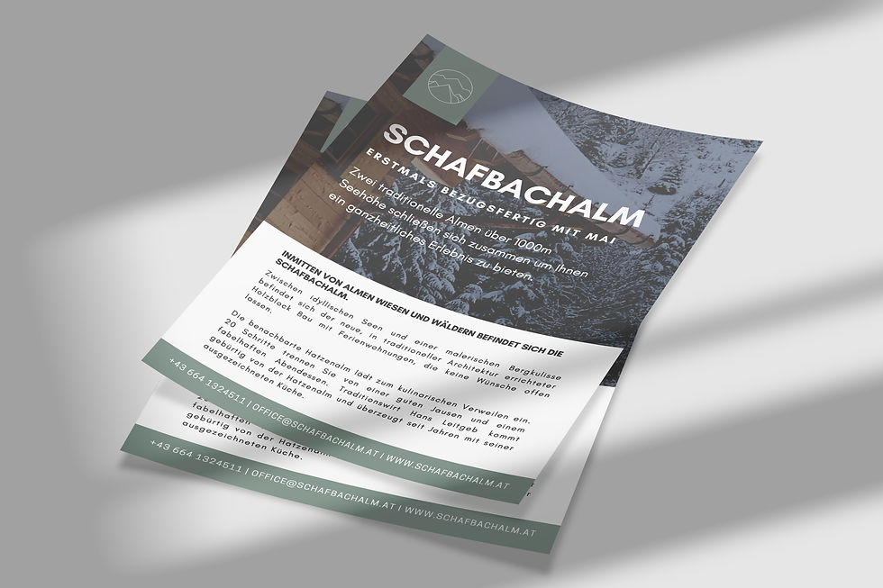 A4 Flyer Schafbachalm