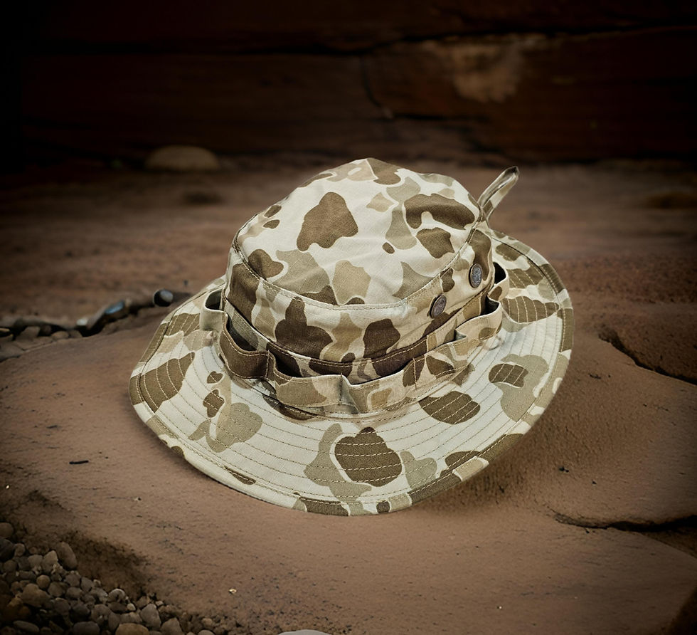 USGI Style Boonie Hat P1942 Frogskin Brownside