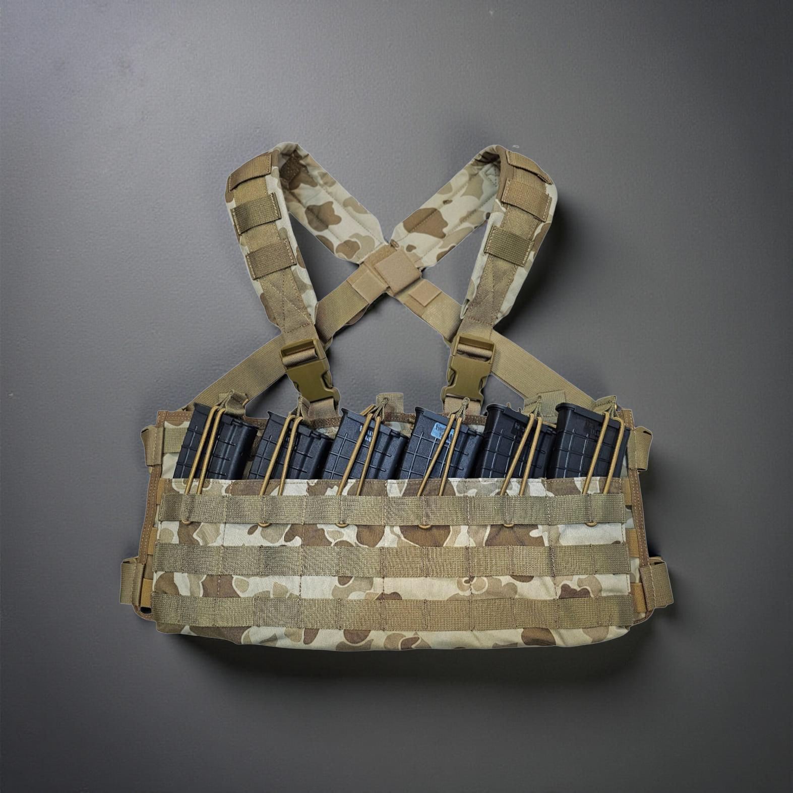 Low Profile Chest Rig P1942 Frogskin Brown