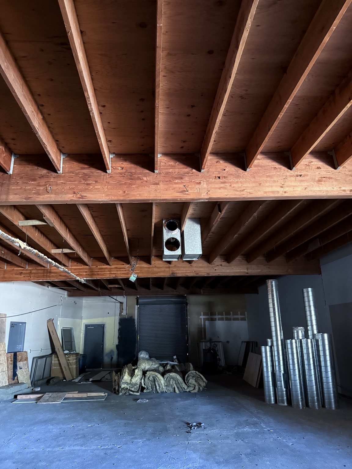 Interior view before the Madison commercial HVAC installation