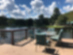 Lakeside deck