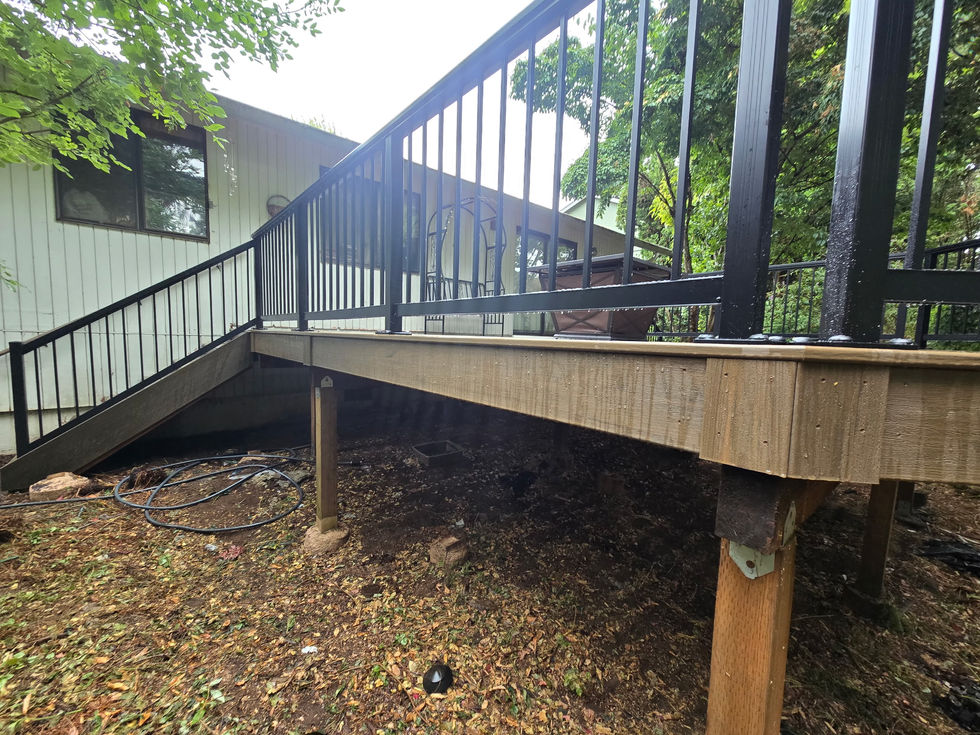Side View of Trex Deck