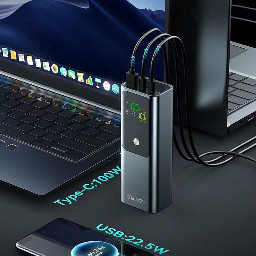 Thumbnail: 100W Portable Power Source Power Bank For Phone Fast Charging Universal 20000mAh