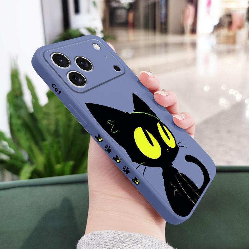 Thumbnail: Fluorescent Cat Phone Case For iPhone 17 Air 16 16e 15 14 13 Pro Max Plus Mini L