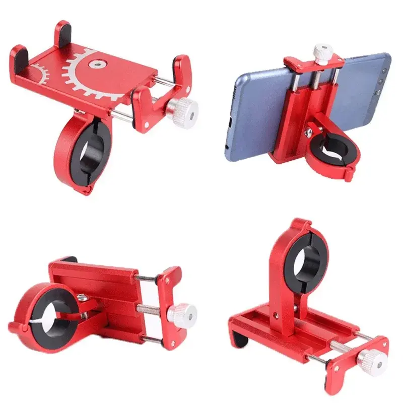 Thumbnail: Bicycle Phone Holder Mount Universal Mobile Cell GPS Metal Riding MTB Motorcycle