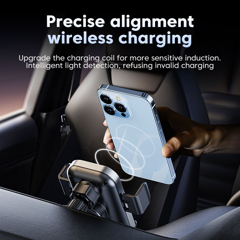 Thumbnail: Universal Car Wireless Charger Auto Car Mount Phone Holder Stand 15W Fast Chargi