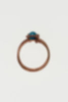 Blue Jasper Copper Wire Wrap Ring overview