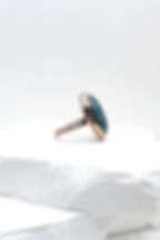 WR-042-CO-1025 Copper Turquoise Oval Gemstone Ring