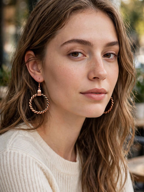 Twisted Hoop Earrings