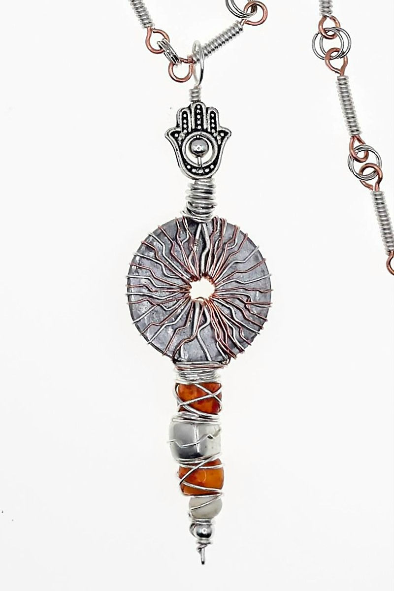 Washer Link Necklace pendant