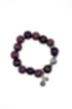 Wood Stretch Charm Bracelet front