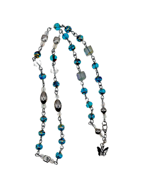 Confetti Glass Necklace front
