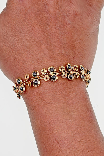 Egyptian Brass Hematite Bracelet model