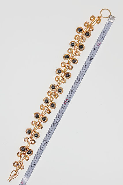 Egyptian Brass Hematite Bracelet size