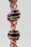 Copper Plated Hematite Bracelet closeup