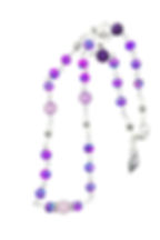Confetti Glass Beaded Necklace front