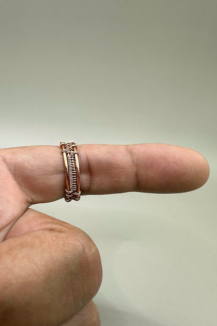 Adjustable Wirework Copper Ring