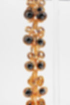 Egyptian Brass Hematite Bracelet closeup