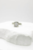 Silver 2.0 Karat Moissanite Prong Ring