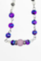 Confetti Glass Beaded Necklace closeup