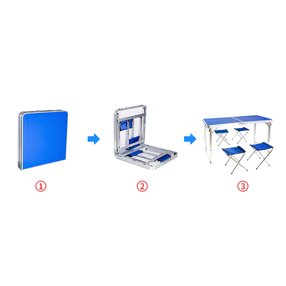 Thumbnail: Portable table & chair set