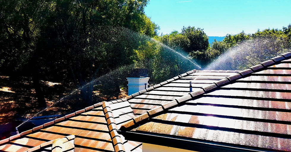 Roof Sprinklers for Wildfire Protection in Los Gatos, California
