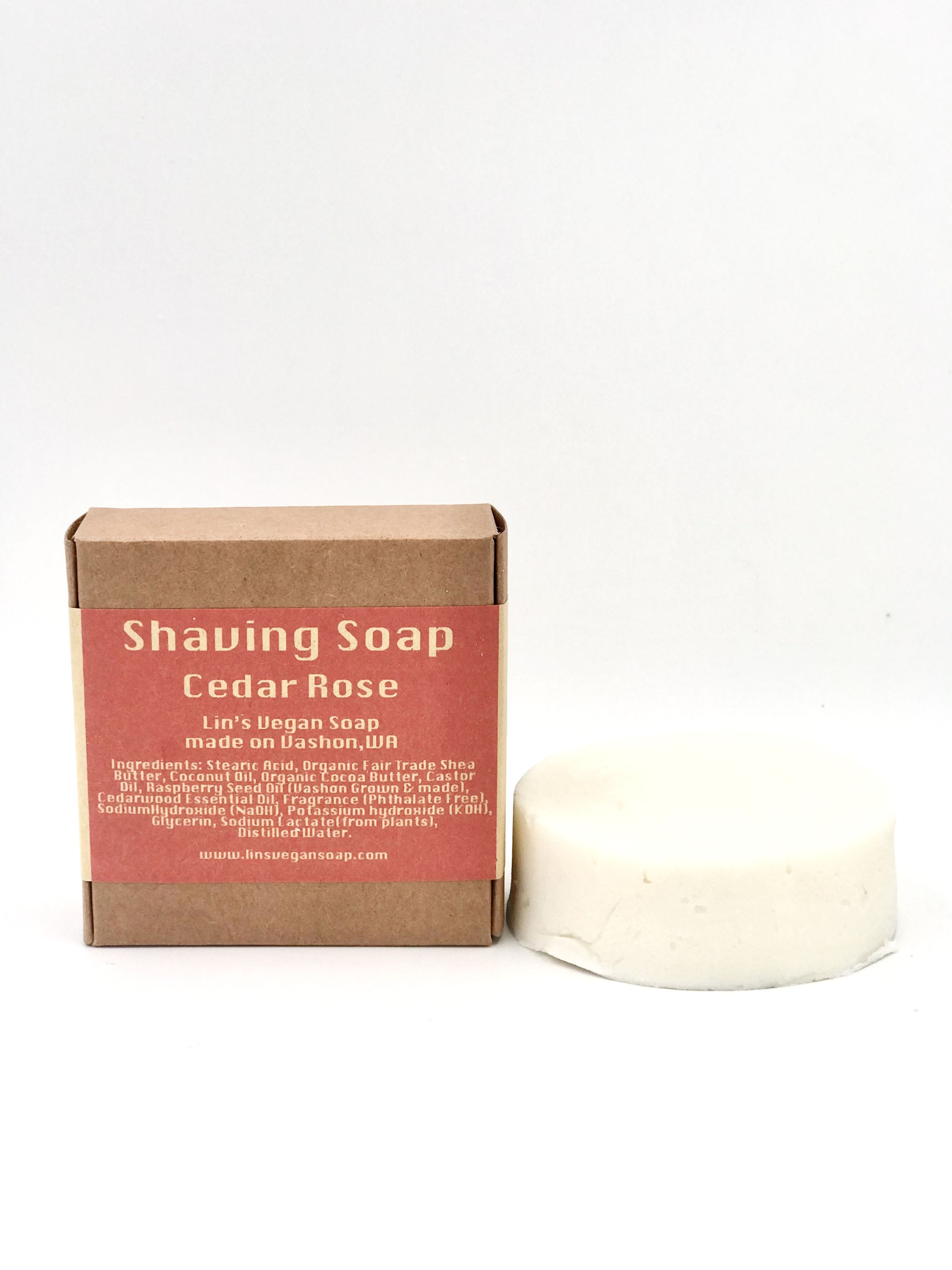 Shaving Bar Soap -Cedar Rose