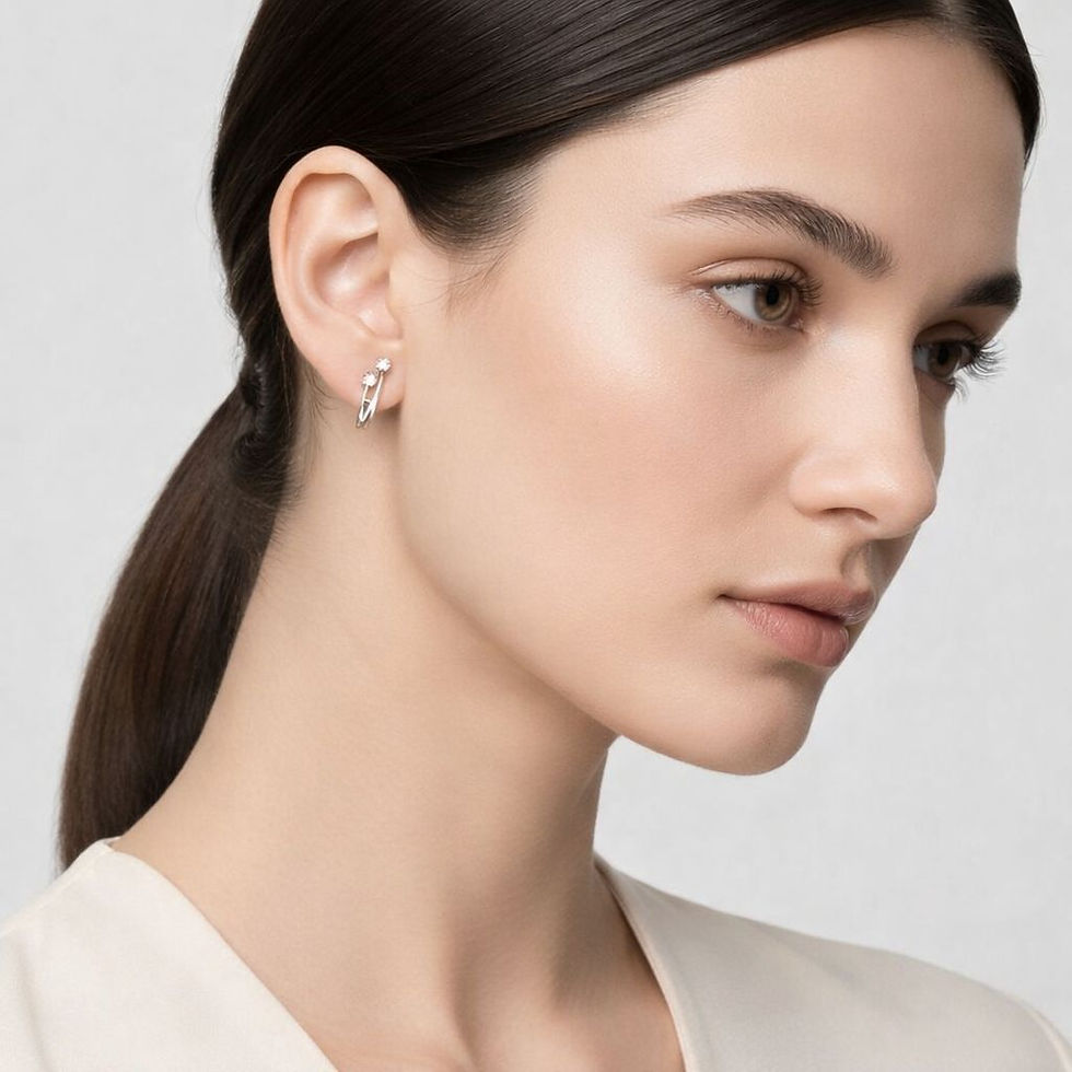 Miniatura: EAR CUFF DOIS PONTOS DE LUZ