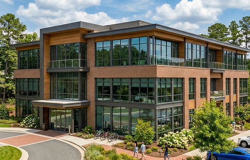 Commercial office building in Durham, NC.