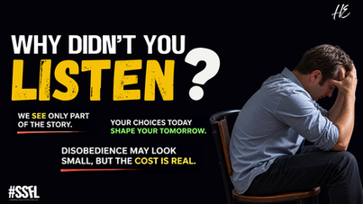 Why Didn’t You Listen? God Warned You! (The Cost of Disobedience)