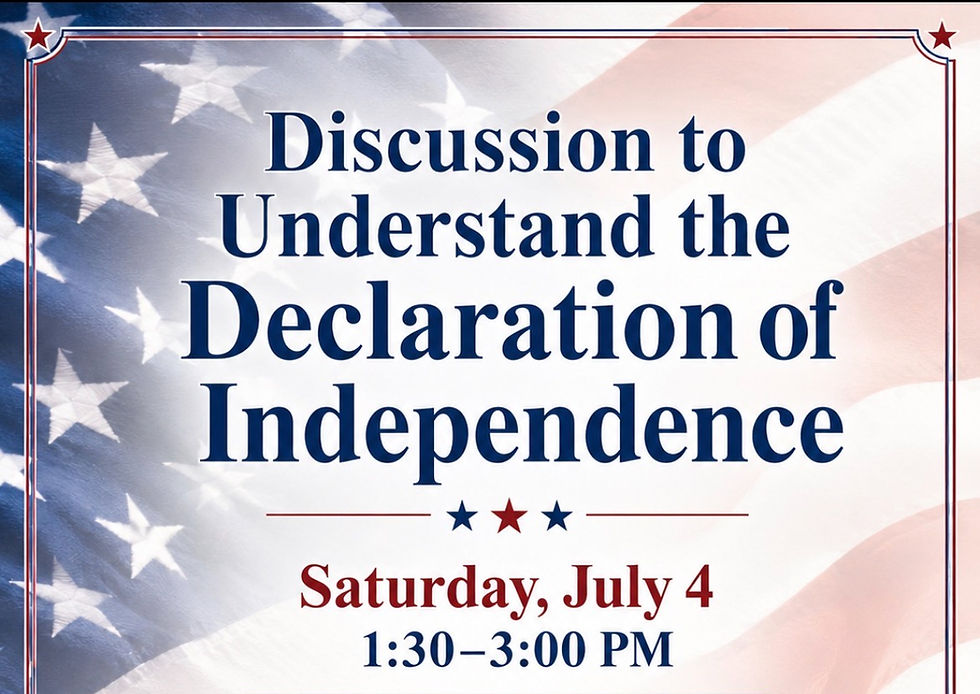 Our Declaration of Independence