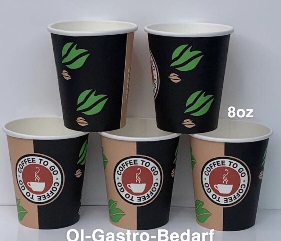 OL-Gastro-Bedarf 500 Hartpapier 200 ml Coffee to go Becher Pappbecher