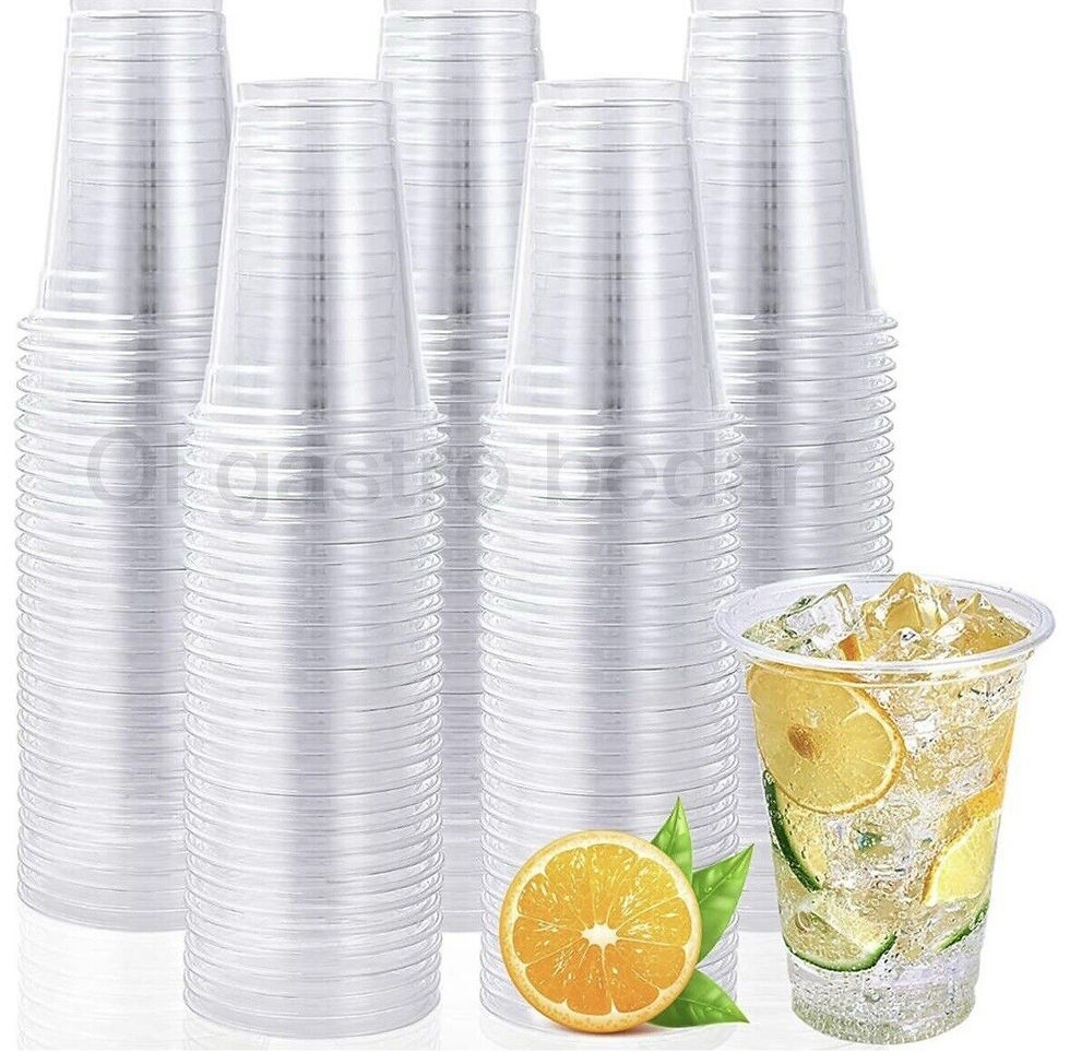 200Trinkbecher PET Ausschankbecher Plastikbecher transparent 0,4Liter 400ml 95mm