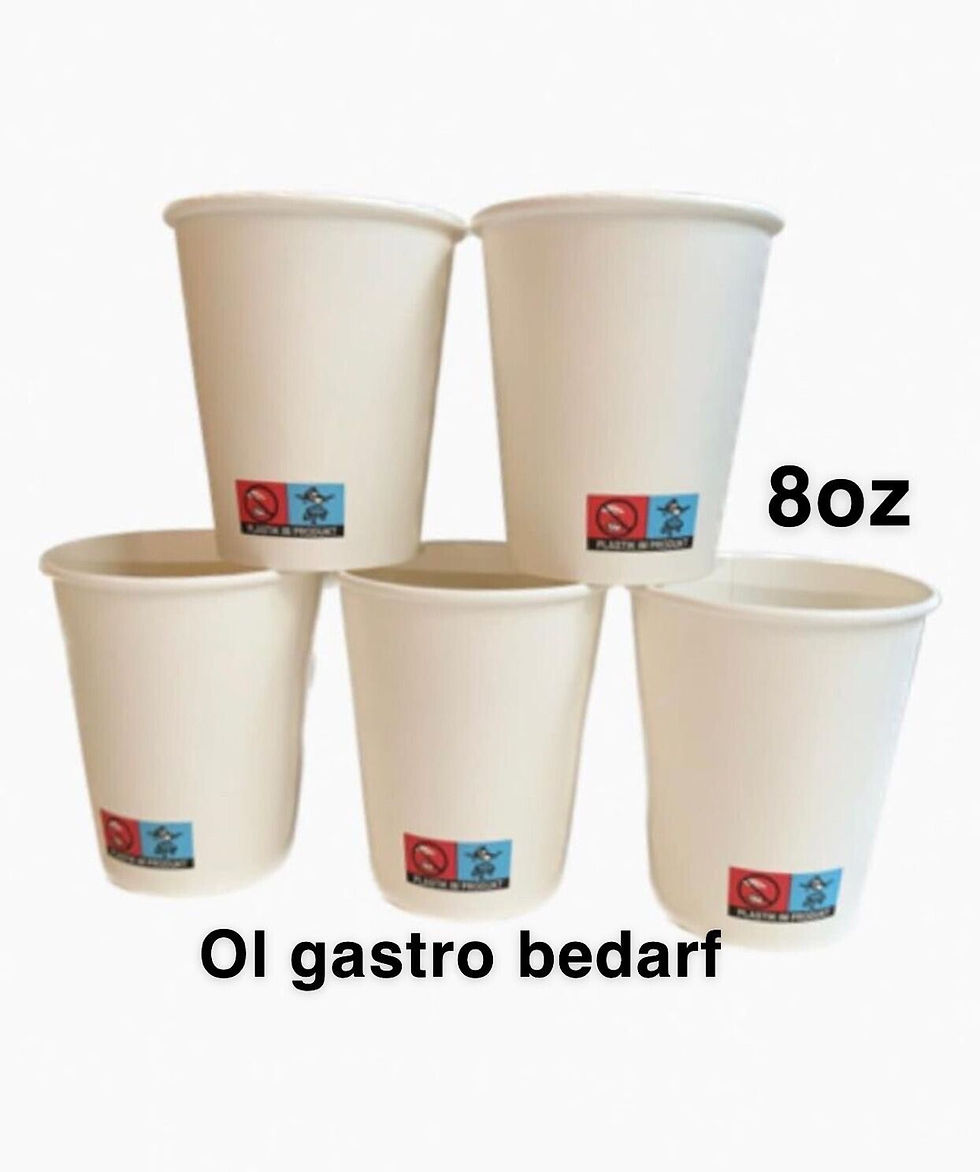 300 kaffee to go becher 200ml in Weiß