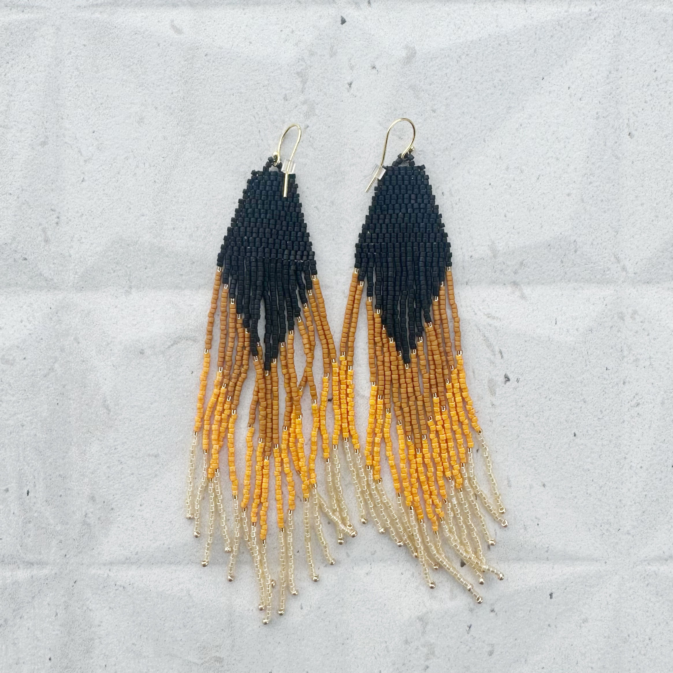 Fringed  burnt orange 