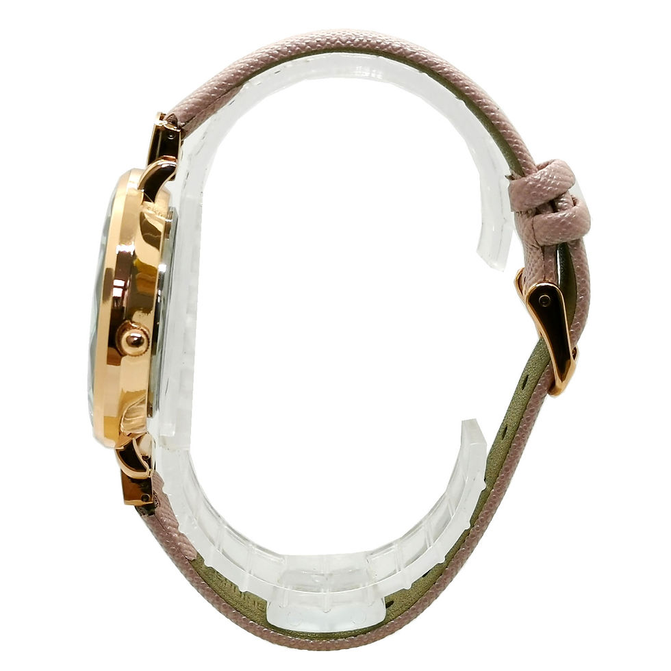 Thumbnail: NA-0220 - Women's Elegant Style Leather Strap Wrist Watch