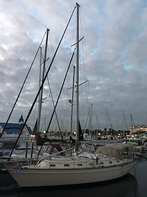 SV Texas at dock in Florida