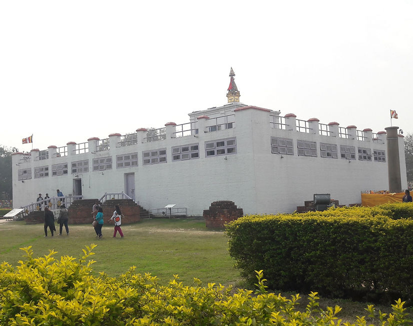 Maya's Devi garden in Lumbini