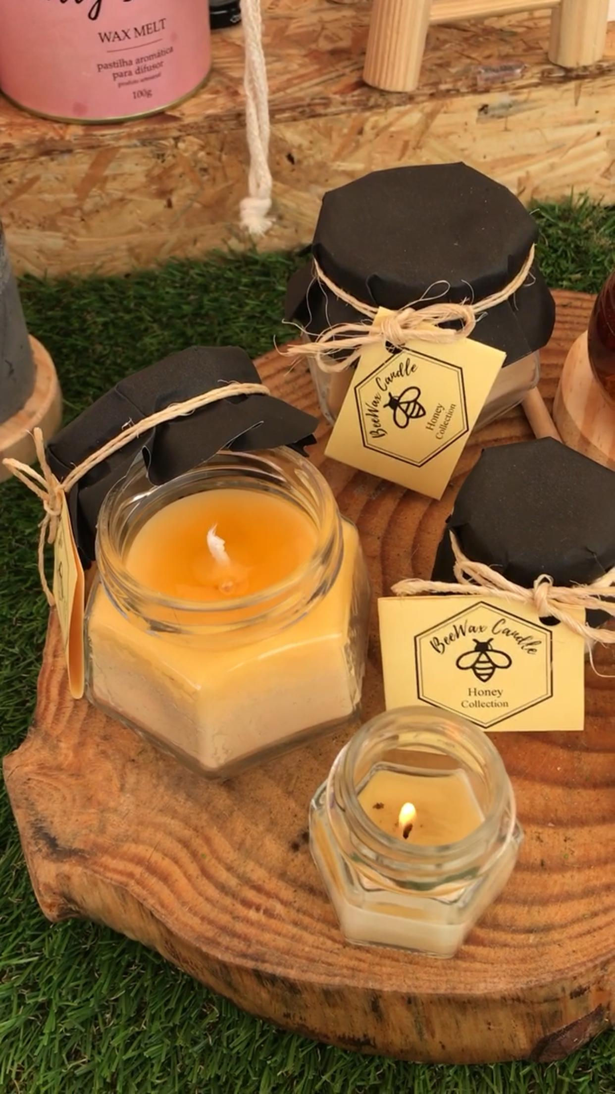 Vela de Mel - Cera de Abelha