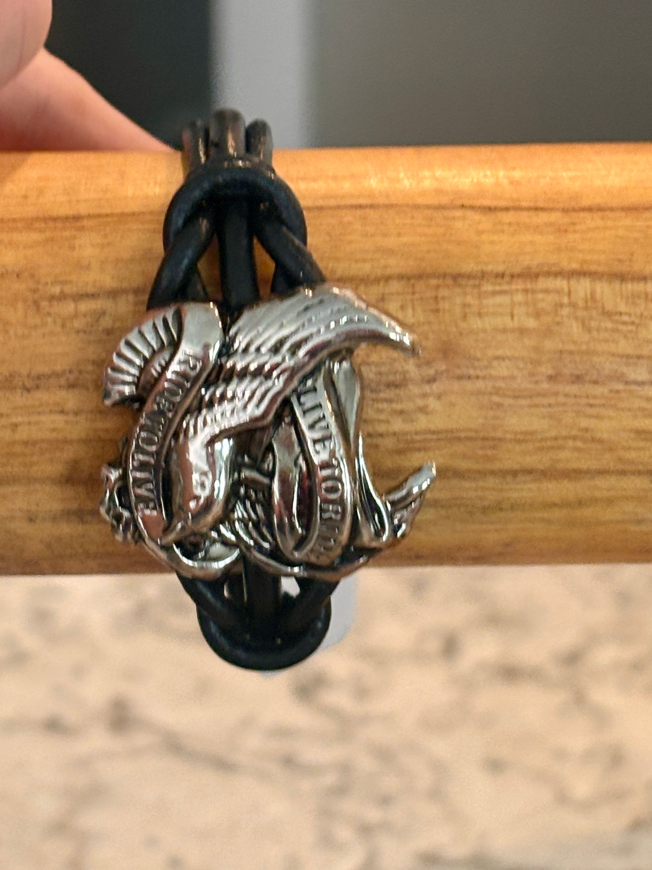 "Live to Ride" Leather Motorcy