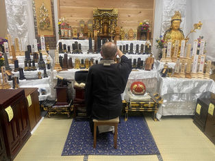 さくらサービスの2026年1月17日　閉眼供養の様子