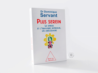 Illustration de couverture sur l'approche d'un état plus serein de l'humain en méditation, pour les éditions Odile Jacob (collection psychologie)