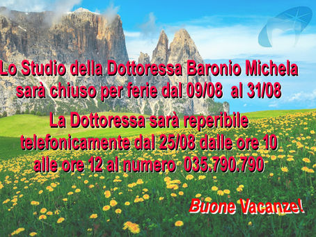 VACANZE ESTIVE 2025