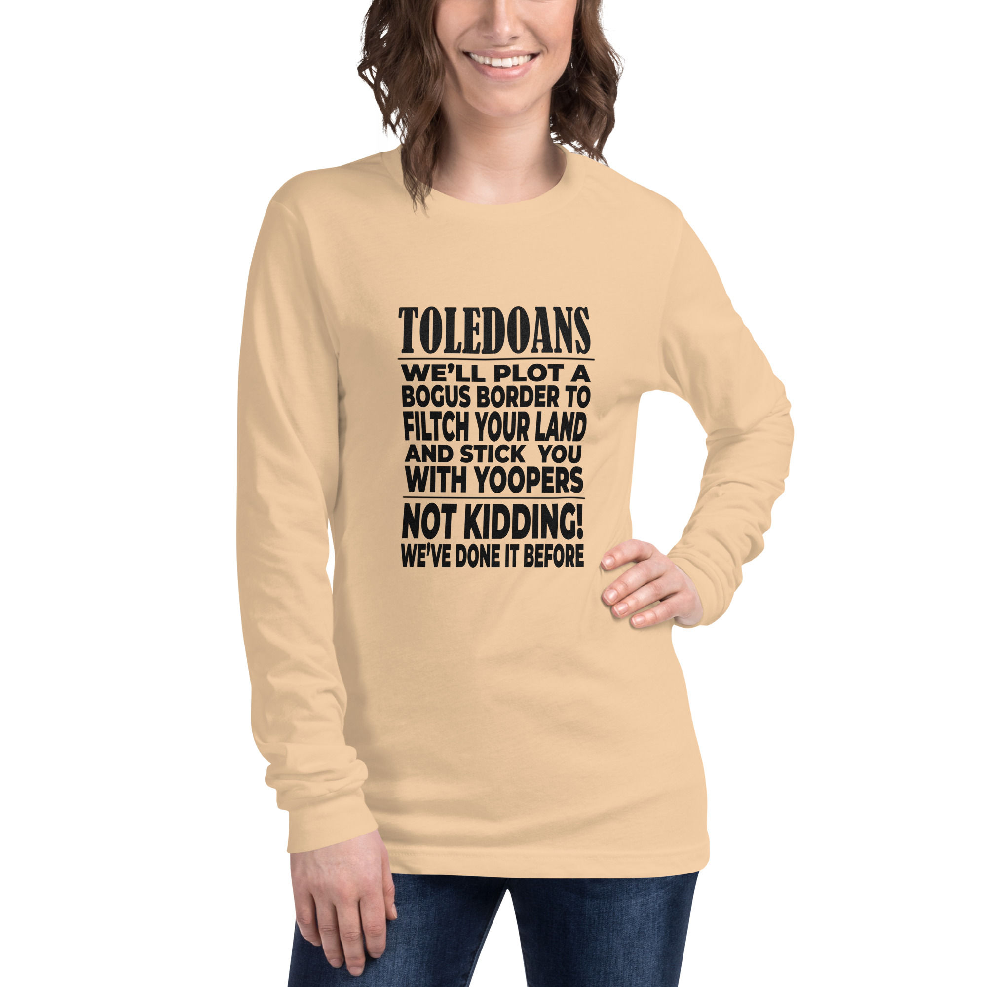 TOLEDOAN Unisex Long Sleeve Tee