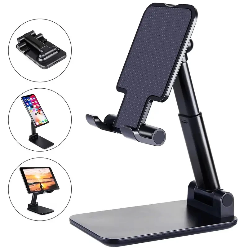 Thumbnail: Desk Mobile Phone Holder Stand for Iphone Ipad Xiaomi Adjustable Desktop Tablet 