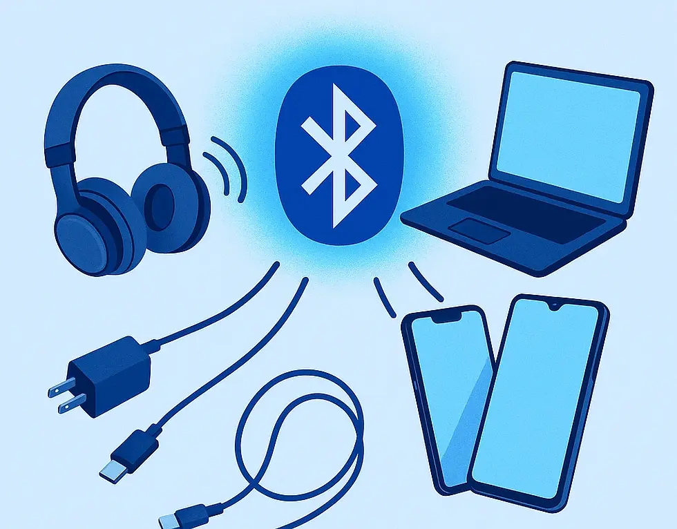 Electronic devices connected with Bluetooth