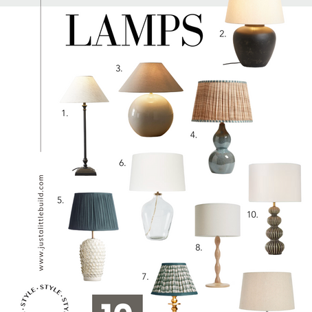 10 Tried & Tested Table Lamps