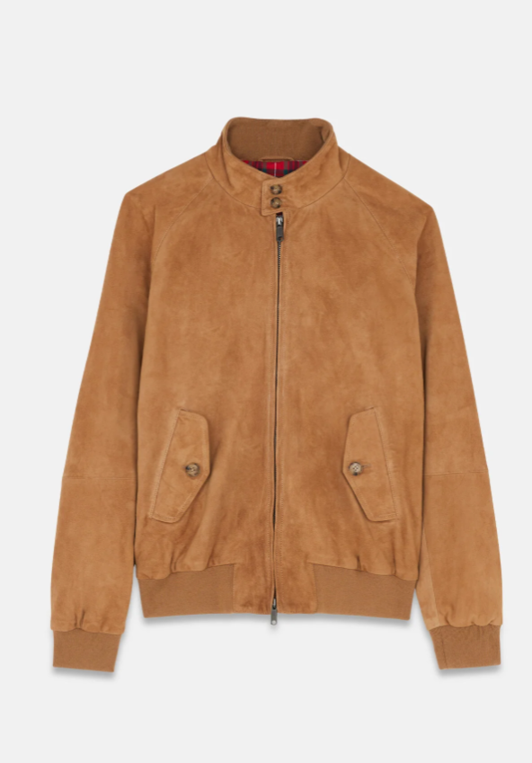 Blouson Baracuta en suède